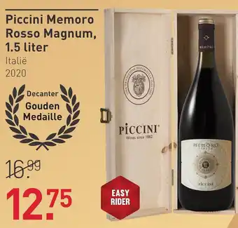 Gall & Gall Piccini Memoro Rosso Magnum Geschenkverpakking 150CL Wijn aanbieding