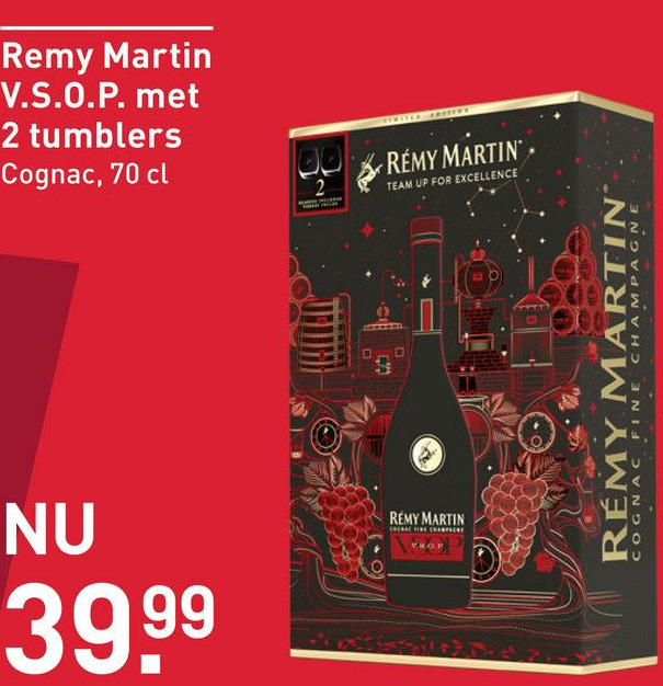 Remy Martin VSOP 70CL Cadeau aanbieding bij Gall & Gall