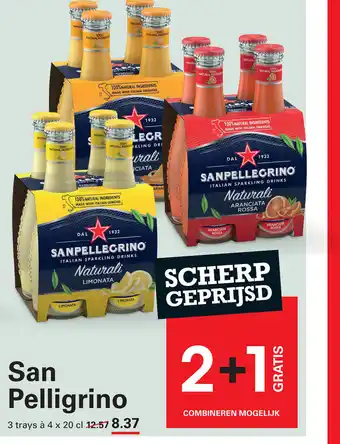 Sligro San Pelligrino aanbieding