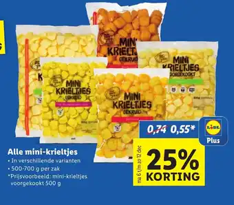 Lidl Alle mini-krieltjes 500-700 gr aanbieding