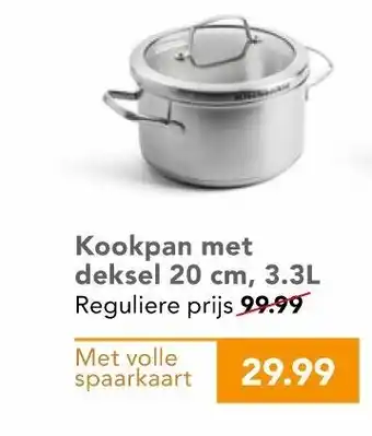 Coop Kookpan met deksel 20cm, 3.3L aanbieding