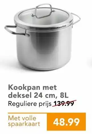 Coop Kookpan met deksel 24cm, 8L aanbieding