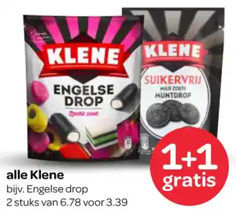 Spar Klene aanbieding