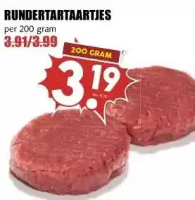 MCD Supermarkt RUNDERTARTAARTJES aanbieding
