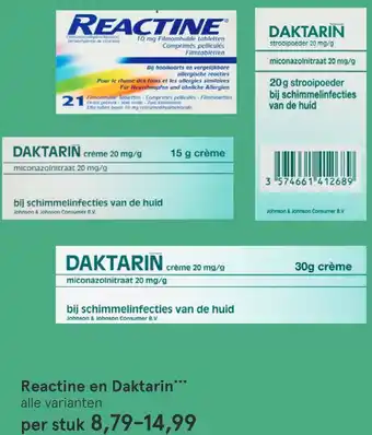 Etos Reactine en Daktarin aanbieding