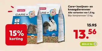 Pets Place Care+ konijnen- en knaagdierenvoer aanbieding