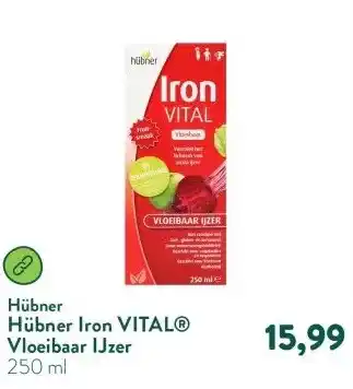 Holland & Barrett Hübner Iron VITAL® Vloeibaar IJzer aanbieding