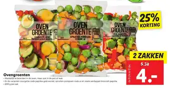 Lidl Ovengroenten 2*600g aanbieding