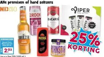 Boon`s Markt Alle premixen of hard seltzers aanbieding