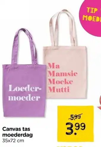 Xenos Canvas tas moederdag aanbieding