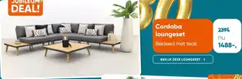 Van der Garde tuinmeubelen Cordoba loungeset aanbieding