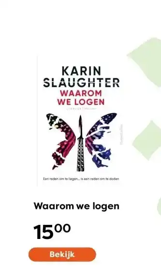 The Read Shop Waarom we logen aanbieding