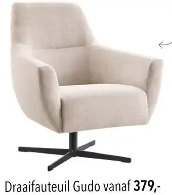 Pronto wonen Draaifauteuil Gudo aanbieding