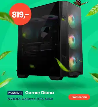 Paradigit Paradigit Gamer Diana NVIDIA GeForce RTX 4060 aanbieding