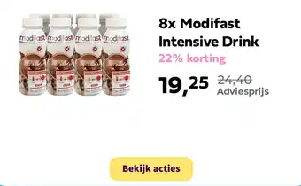 Plein.nl 8x Modifast Intensive Drink aanbieding