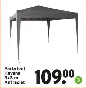 GAMMA Partytent Havana 3x3 m Antraciet aanbieding