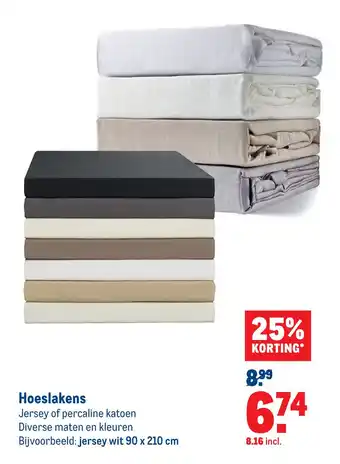 Makro Hoeslakens aanbieding