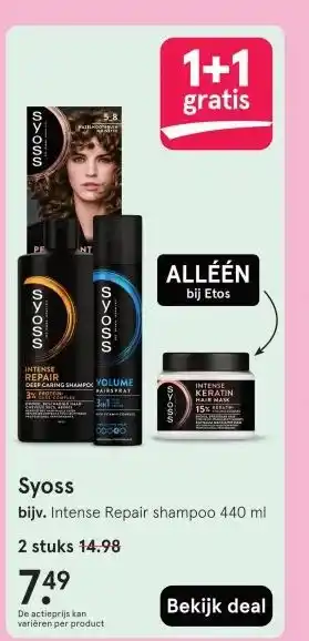 Etos Syoss aanbieding