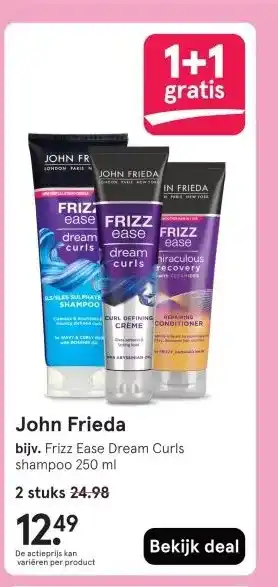 Etos John Frieda aanbieding