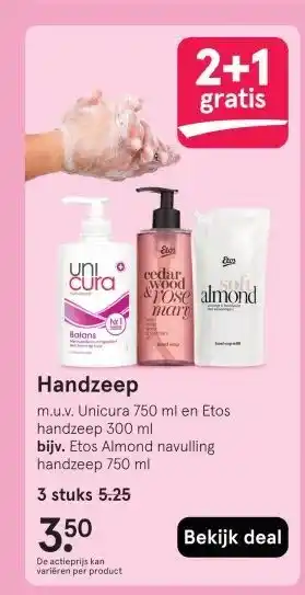 Etos Handzeep aanbieding