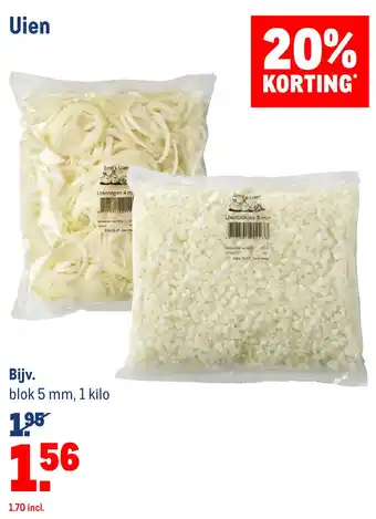 Makro Uien aanbieding