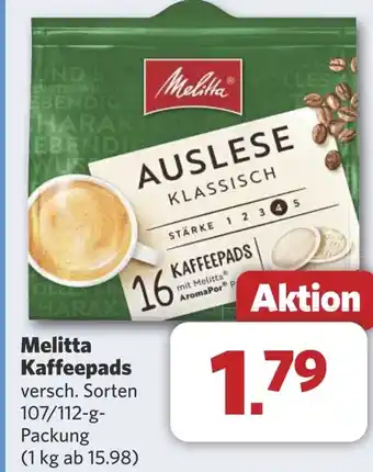Combi Melitta Kaffeepads aanbieding