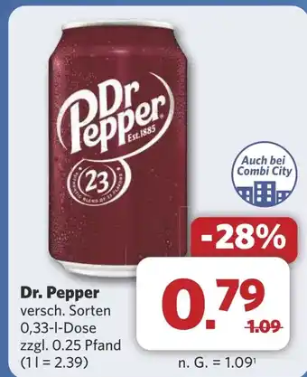 Combi Dr. Pepper aanbieding