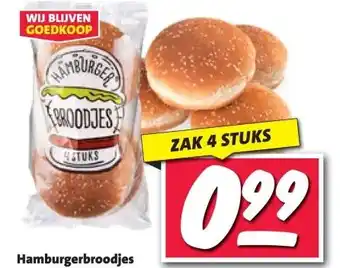 Nettorama Hamburgerbroodjes aanbieding