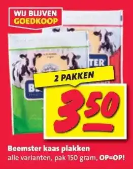 Nettorama Beemster kaas plakken aanbieding