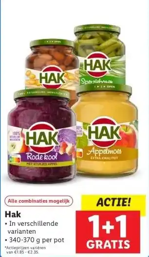 Lidl Hak aanbieding