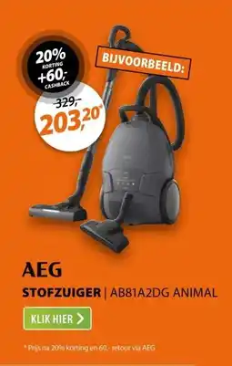 Expert AEG AB81A2DG Animal Donkergrijs aanbieding
