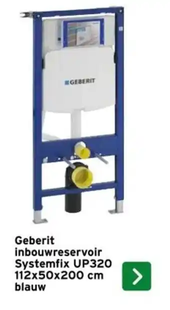 GAMMA Geberit inbouwreservoir Systemfix UP320 blauw aanbieding