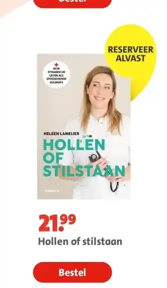 Bruna Hollen of stilstaan aanbieding