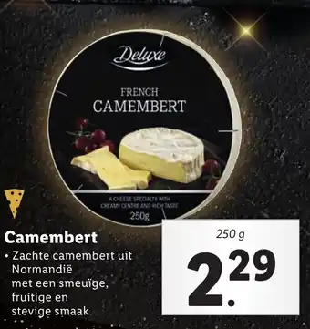 Lidl Deluxe Camembert 250g aanbieding