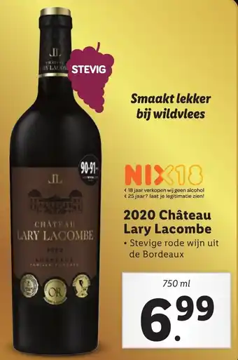 Lidl Lary Lacombe Chateau 2020 750ml aanbieding