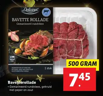 Lidl Delicieux Bavette rollade 500g aanbieding