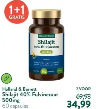 Holland & Barrett Holland & Barrett Shilajit 40% Fulvinezuur aanbieding