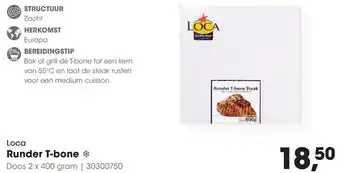 HANOS Loca Runder TRunder T-bone * bone aanbieding