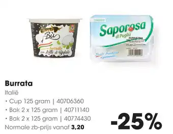 HANOS Burrata aanbieding