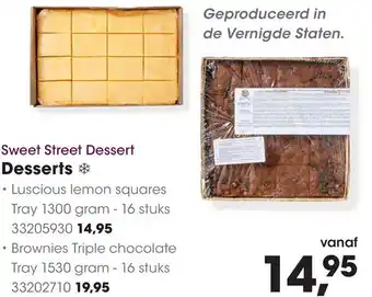 HANOS Sweet Street Dessert aanbieding