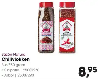 HANOS Sazón Natural Chilivlokken aanbieding