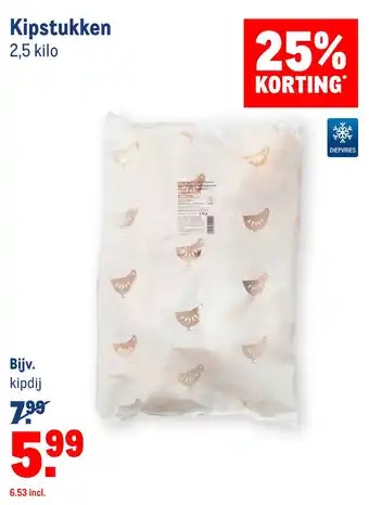 Makro Kipstukken 2,5 kilo aanbieding