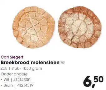 HANOS Carl Siegert Breekbrood molensteen aanbieding