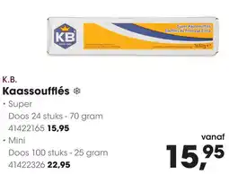 HANOS K.B. Kaassoufflés aanbieding