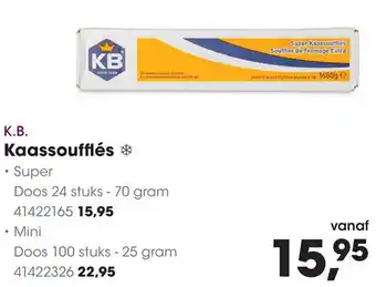 HANOS K.B. Kaassoufflés aanbieding