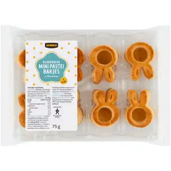 Jumbo Jumbo Bladerdeeg Mini Pastei Bakjes in Haasvorm 8 Stuks 75 g aanbieding