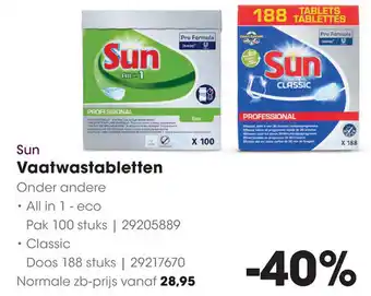HANOS Sun Vaatwastabletten aanbieding