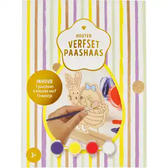 Jumbo Jumbo Houten Verfset Paashaas aanbieding