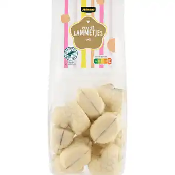 Jumbo Jumbo Praliné Lammetjes Wit 150 g aanbieding