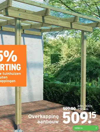 GAMMA Overkapping aanbouw aanbieding
